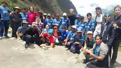 Unsere Gruppe beendet die Wanderung